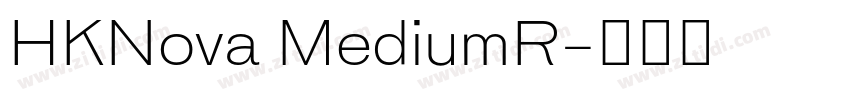 HKNova MediumR字体转换